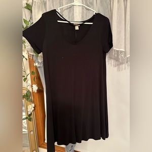 Black T-shirt dress